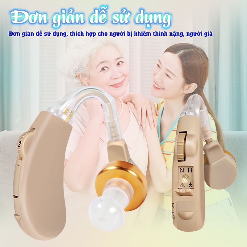 Máy (tai nghe) trợ thính không dây Axon V-189 - Kèm hộp đựng máy và phụ kiện