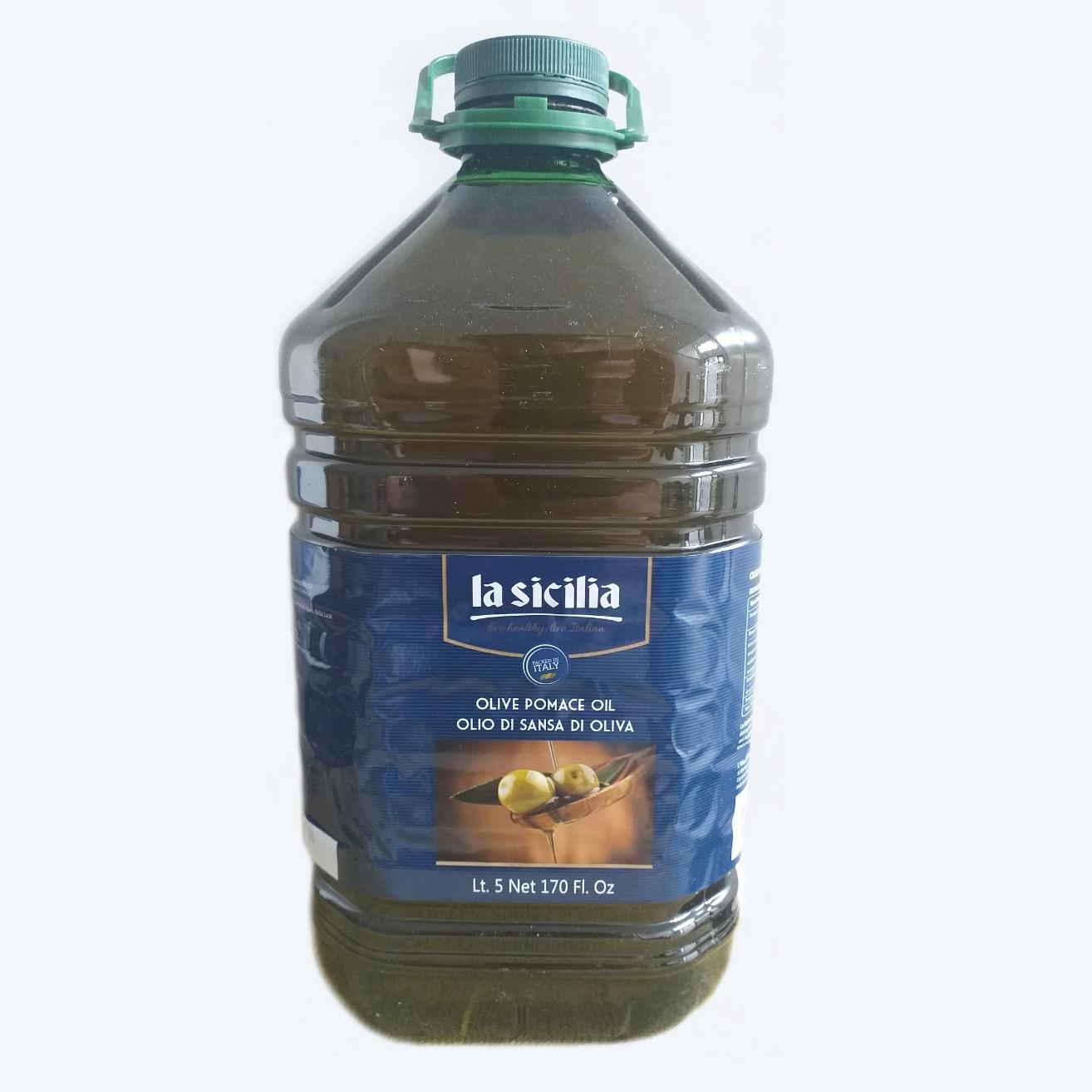 Dầu Oliu tinh luyện Olive Pomace Oil La Sicilia  5 lít [NK chính hãng Ý]