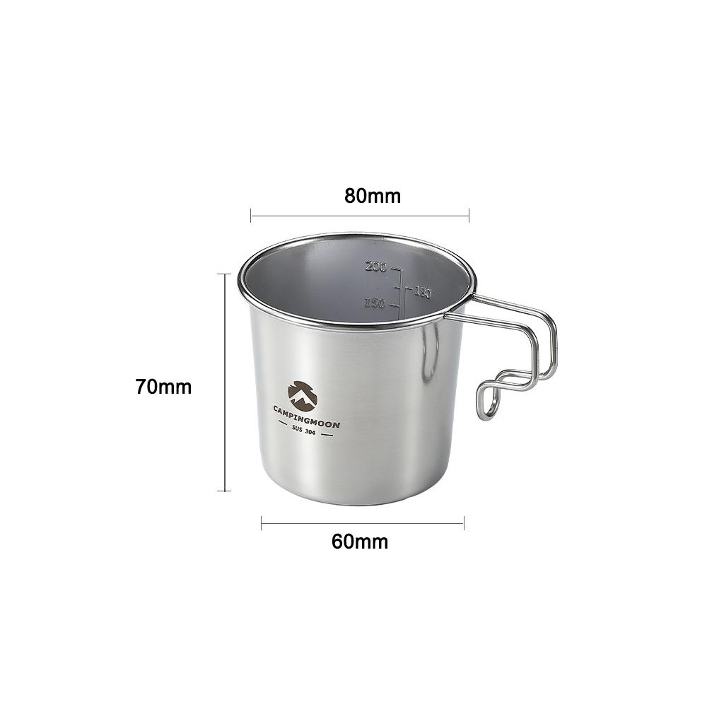 Set Nồi Nấu Nướng Ngoài Trời Thép Không Gỉ Ngoài Trời 210Ml Campingmoon S190