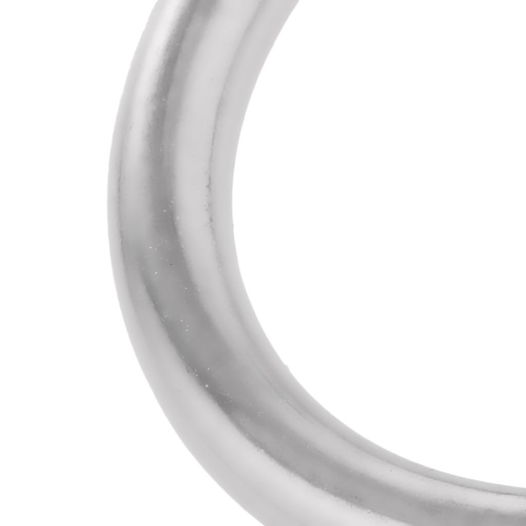 10x Stainless Steel Seamless Welding O Rings Round Metal Loop 30mm+25mm Dia.