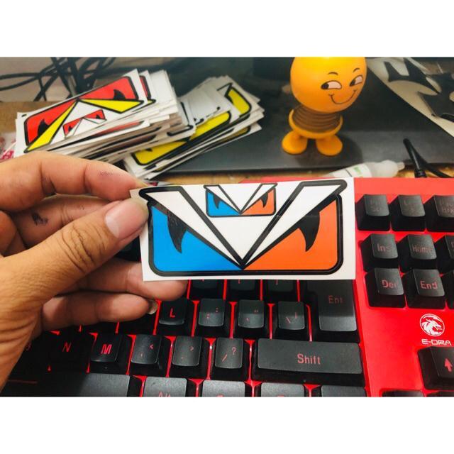 Tem mắt fendy nhỏ size 4x8.5