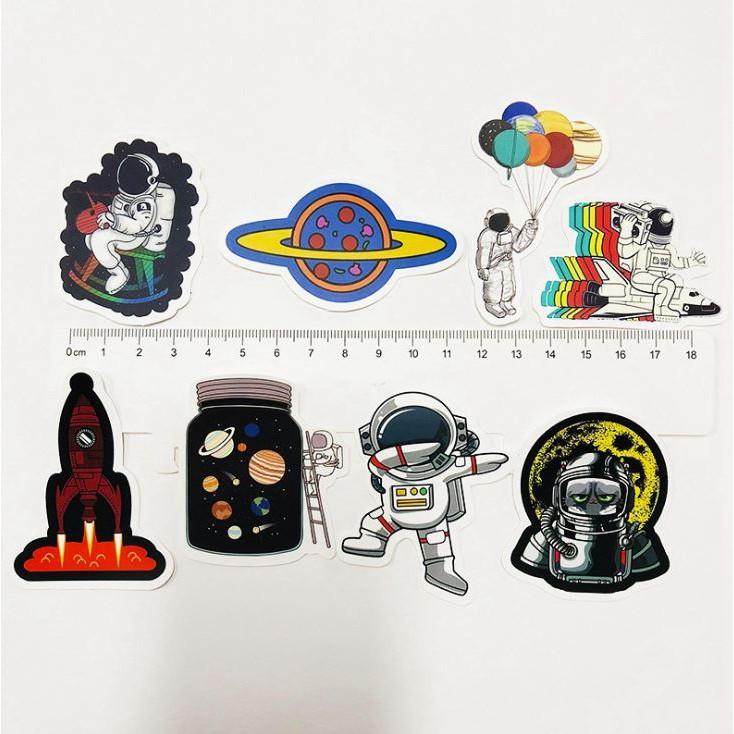 Sticker dán cao cấp DU HÀNH VŨ TRỤ Cực COOL ms#16