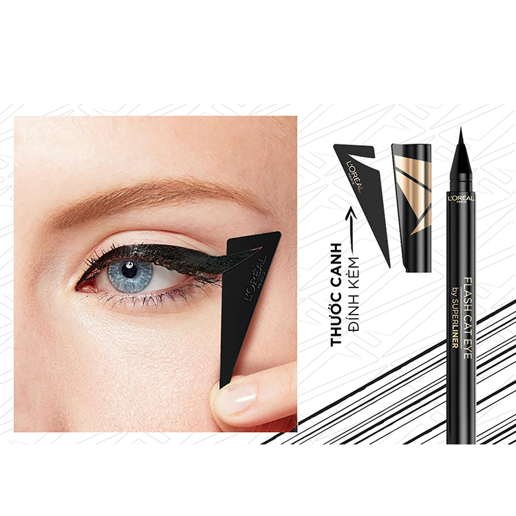 Bút Kẻ Mắt L'Oreal Paris Flash Cat Eye By Superliner Chống Nước Lâu Trôi PL805