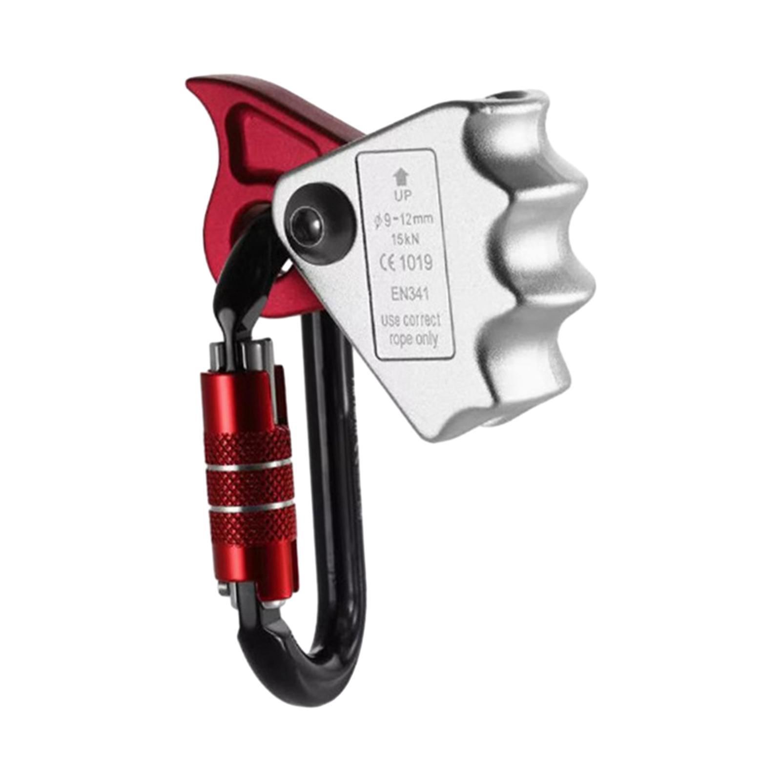 Climbing Ascender Rope Grab Auto Locking Carabiner for Rock Climbing Caving