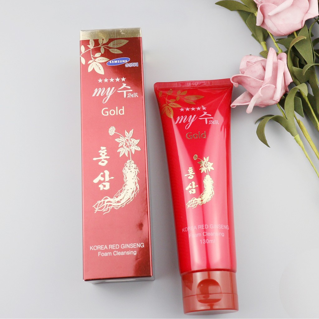 Sữa Rửa Mặt Hồng Sâm Đỏ My Gold Korea Red Ginseng Foam Cleanser (30ml)