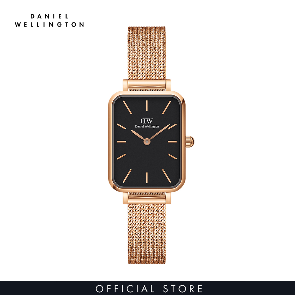 Đồng hồ Nữ Daniel Wellington dây lưới - Quadro Pressed Melrose 20x26mm DW00100432