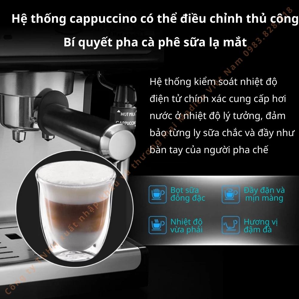 Máy pha cà phê Delonghi ECP35.31 Công suất 1100W dung tích 1.1L  pha Espresso, tạo bọt kem cho Cappuccino - Hàng nhập khẩu