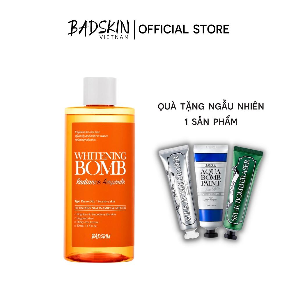 Nước hoa hồng dưỡng trắng da BadSkin Whitening Bomb Radiance Ampoule 400ml