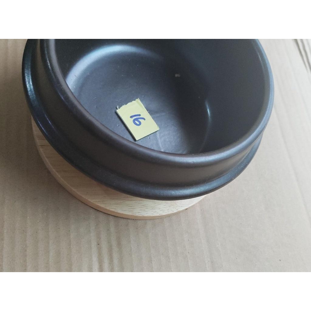 Đế gỗ lót nồ đất thố đất đường lính đế 18cm