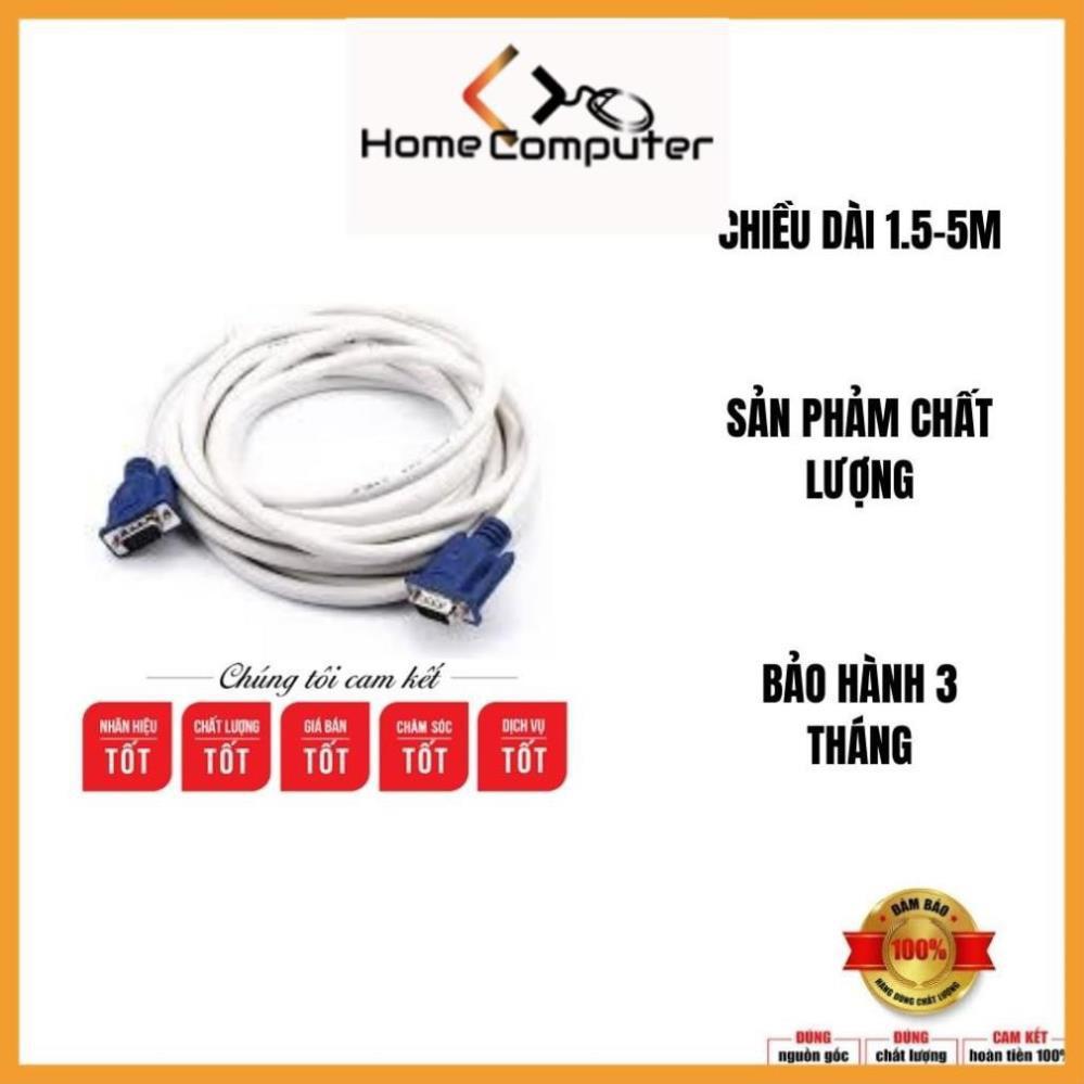 Dây Tín Hiệu VGA 1.5m - 3m - 5m Màu Trắng Chống Nhiễu. Hàng Chất Lượng