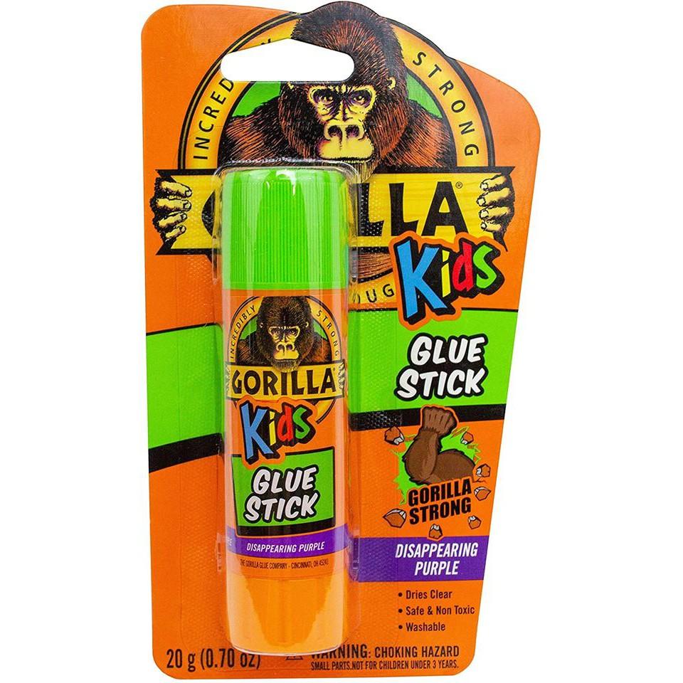 Hồ dán Trẻ Em An Toàn, Không Độc Hại – Hồ Dán Trường Học Gorilla Kids – Hồ Dán Gorilla Kids Glue Stick 20g