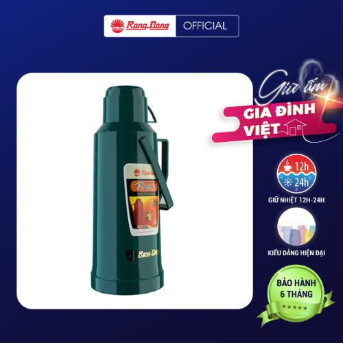 Phích Đựng Nước Nóng Rạng Đông Rd 2035 N1.E - Xanh Lá Đậm 2L