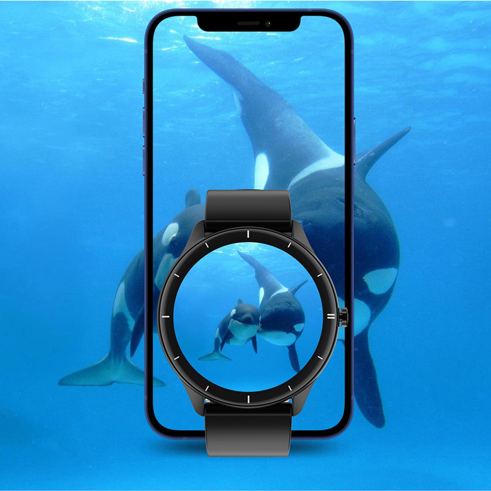 Round Smart Watch 1.28 inch Screen Body Temperature Measurement