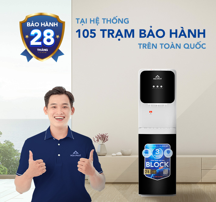 Cây nước nóng lạnh hút bình Hòa Phát HHC389 - Bảo hành 28 tháng - Hàng chính hãng