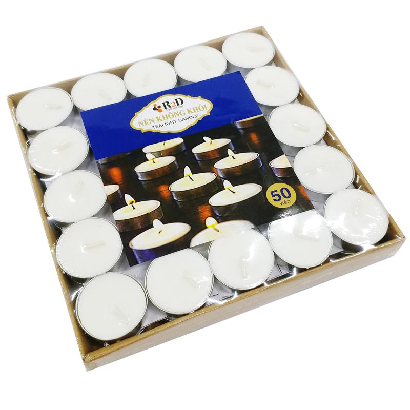 Hộp 50 Nến Không Khói Tealight Candle R2D