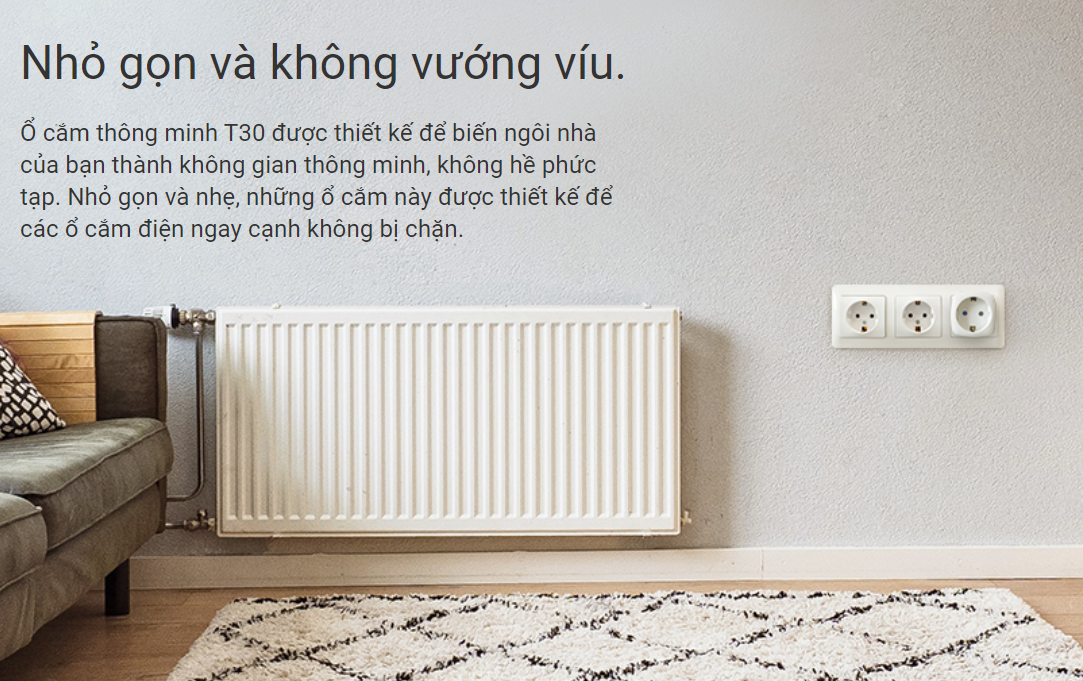 Ổ Cắm Wifi Thông Minh Ezviz T30-10A-EU Bật Tắt Thiết Bị Điện Bằng Điện Thoại Dùng Chung App vs Ezviz Hàng Chính Hãng