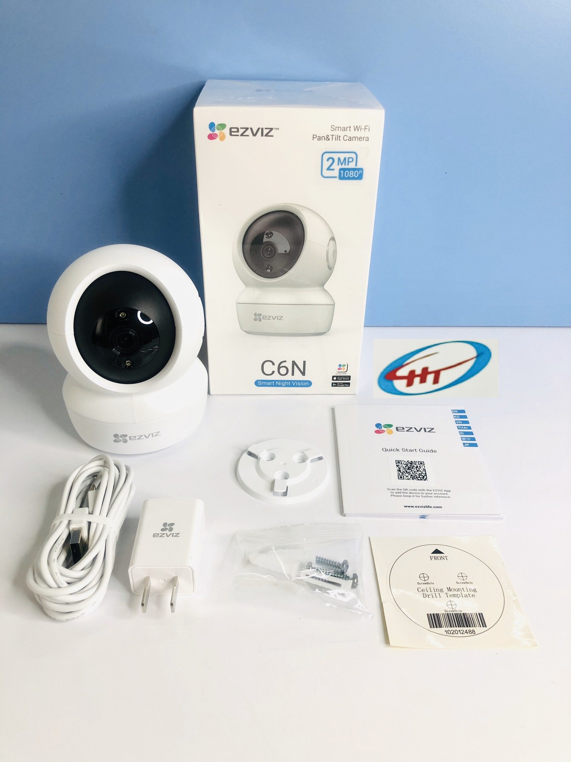 CAMERA EZVIZ IP WIFI C6N 2.0MPX ,KÈM THẺ NHỚ 128G HÀNG CHÍNH HÃNG.