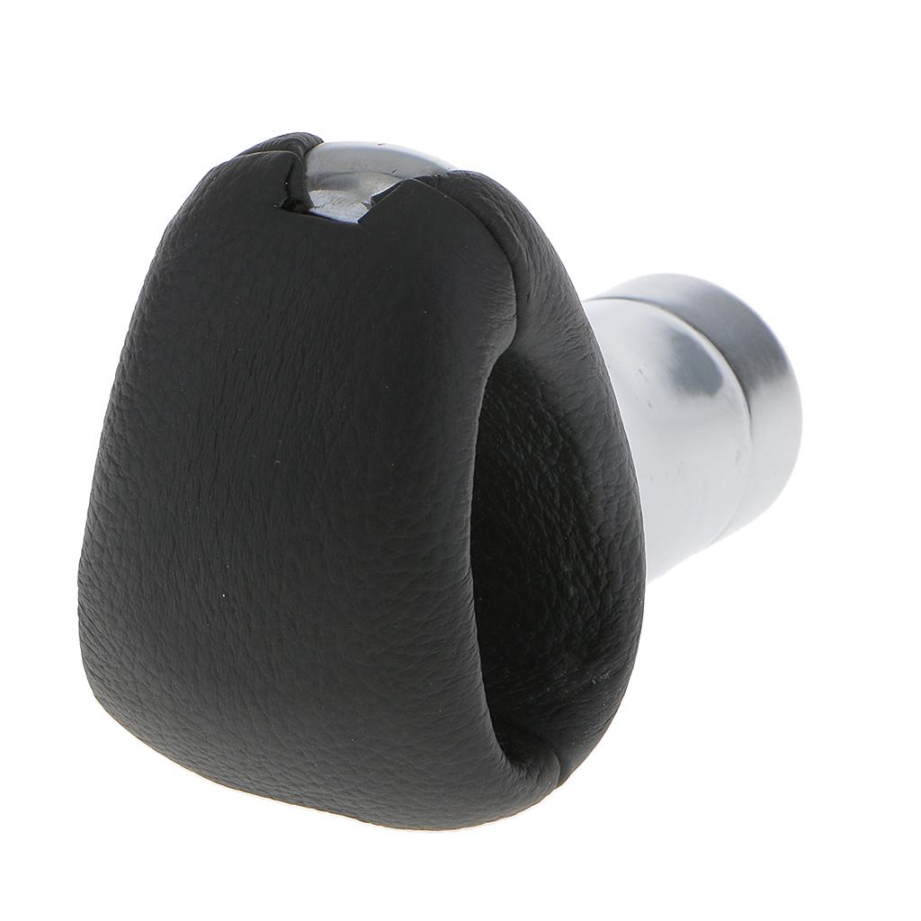 Leather Gear Manual Car Transmission Gear Stick Shift Knob Shifter Lever