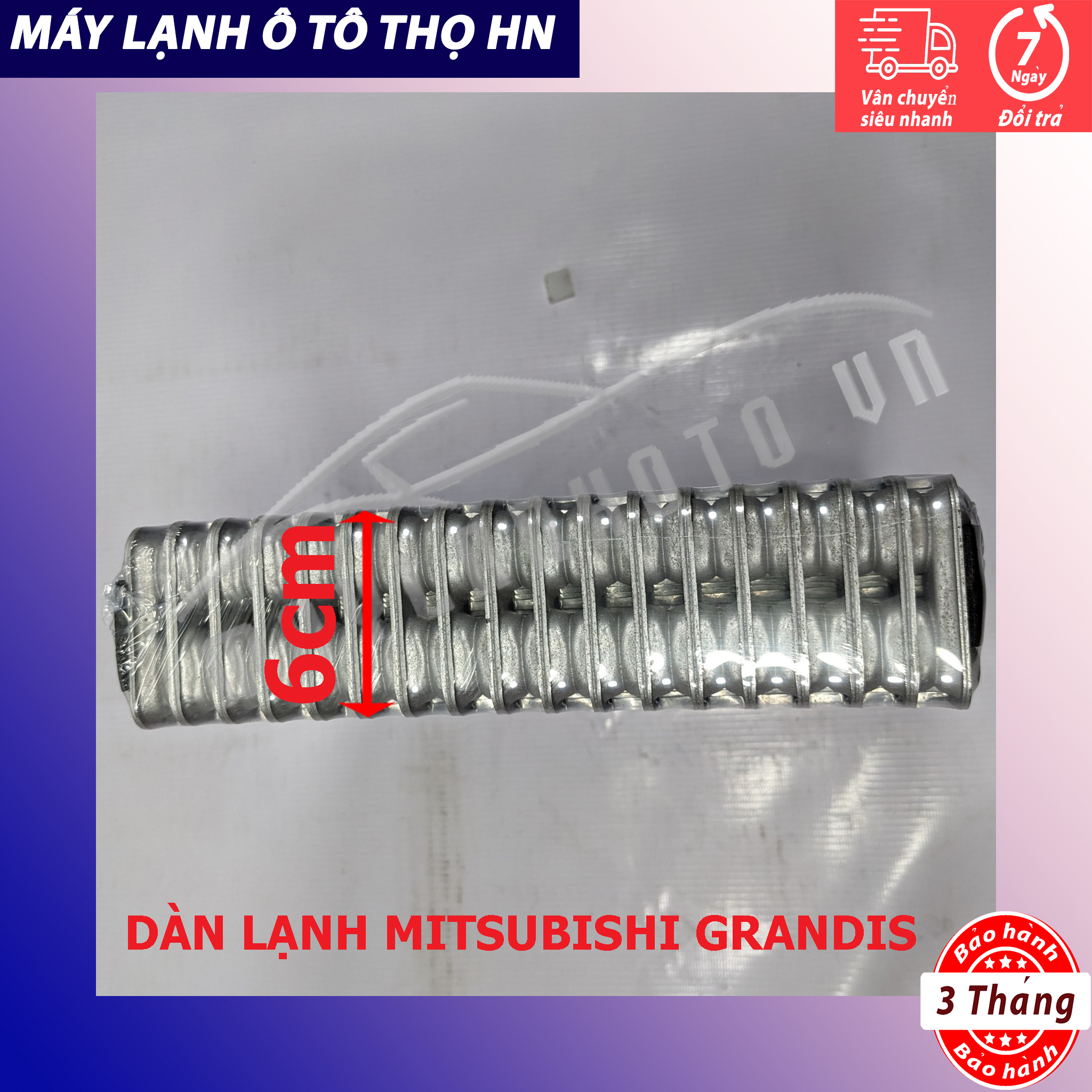 Dàn (giàn) lạnh Mitsubishi Grandis 2003 2004 2005 2006 2007 2008 2009 Hàng xịn Thái Lan 03 04 05 06 07 08 09