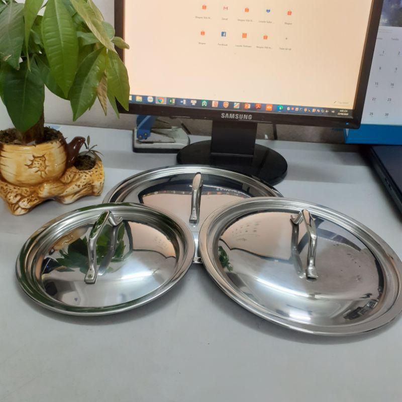 Nắp vung nồi INOX dùng cho nồi- chảo- quánh...đủ size 14/ 16/ 18/ 20/ 24/ 26/ 28/ 30/ 32 cm