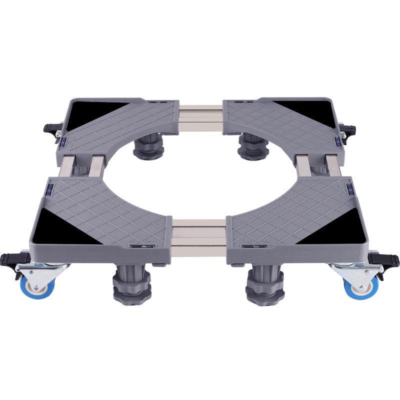 Chân, Kệ Để Máy Giặt Tủ Lạnh Bằng Inox Tự Điều Chỉnh Kích Thước, Di chuyển Tiện Lợi Bằng Bánh Xe