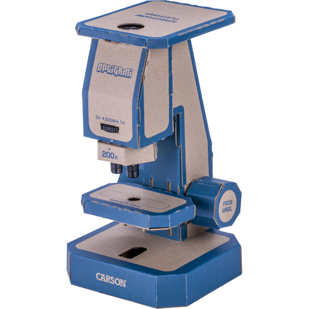 Kính hiển vi giấy tự lắp ghép cao cấp Carson Optigami OG-100 - Hàng Chính Hãng