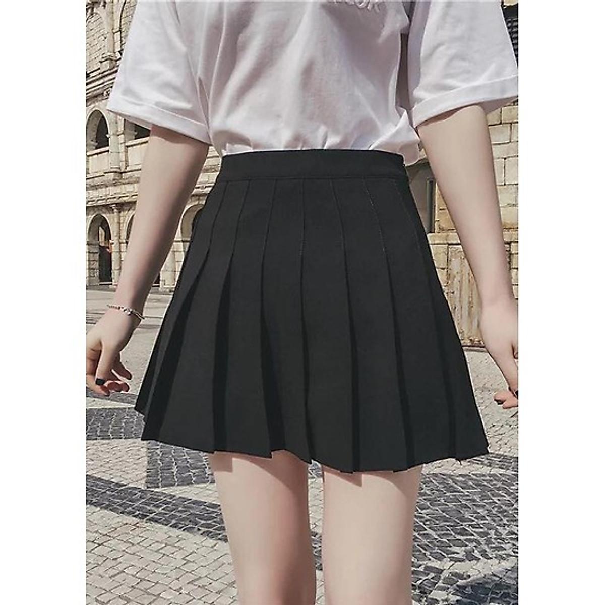 Chân váy Tennis xếp ly xòe Ulzzang Dáng ngắn