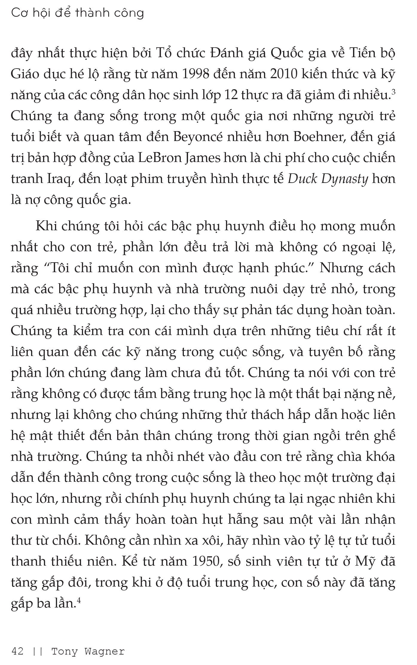 Cơ hội để thành công – chuẩn bị gì cho giáo dục thế kỷ XXI