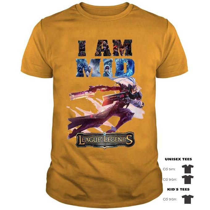 Áo Thun LUCIAN, Áo Thun Liên Minh LUCIAN I AM MID Cao Cấp - LOL TSHIRT