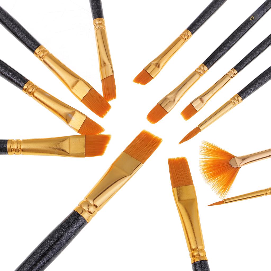12 Tranh Nghệ Thuật Vẽ Cọ Acrylic Tinh Dầu Màu Nước Nghệ Sĩ Cọ Sơn