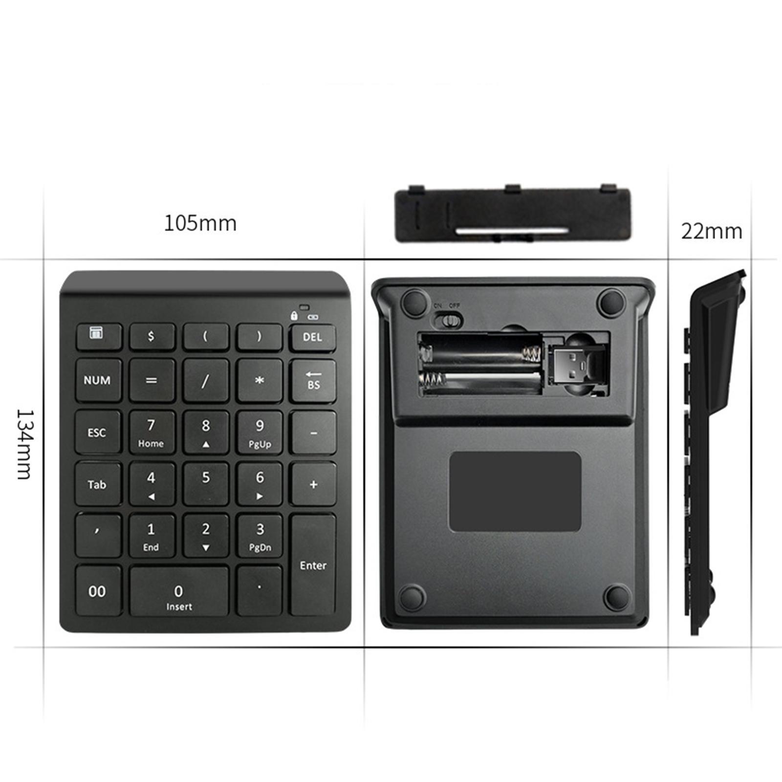 Number pad laptop numeric keypad 28 Keys Black