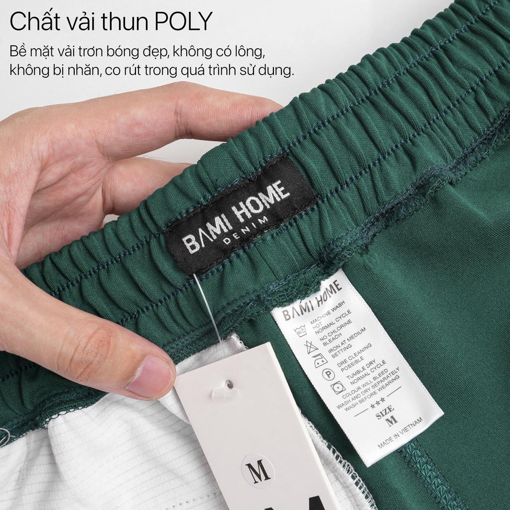 Quần short nam có túi cao cấp BAMIHOME đùi bơi mau khô thoáng khí có dây rút QB-03