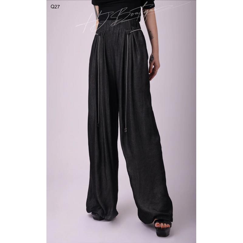 Quần lụa ống rộng tinh tế -Q27
