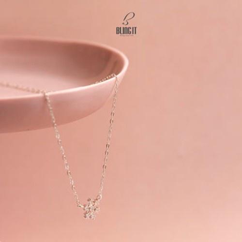 Vòng cổ Bling it hoa tuyết bạc BIVC223