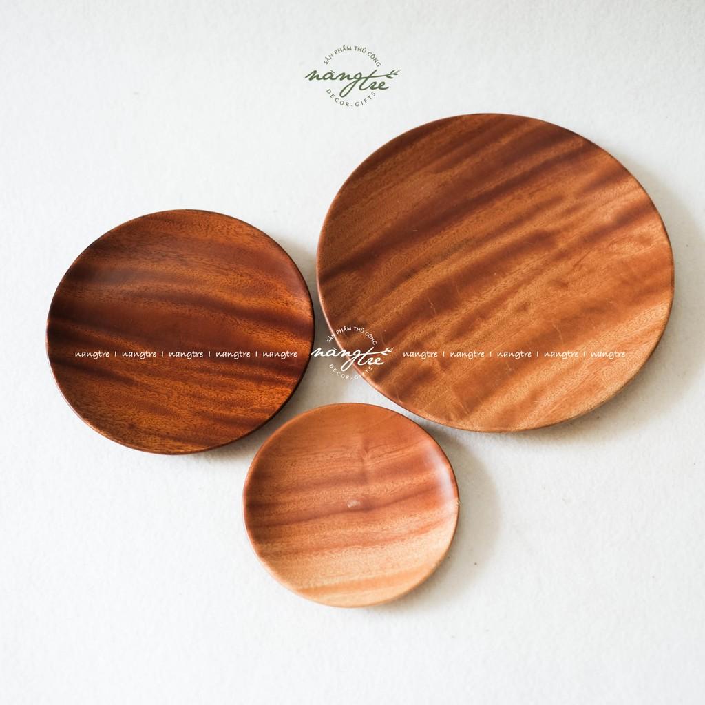 COMBO 3 DĨA GỖ TỰ NHIÊN ĐỰNG THỨC ĂN - TRANG TRÍ DECOR