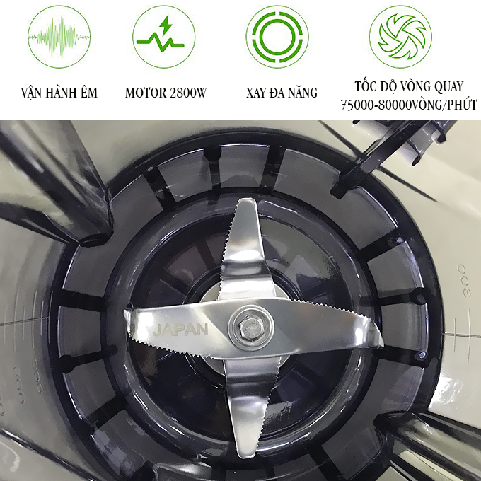 Máy xay sinh tố công nghiệp Fuki FK-2800 - Hàng chính hãng