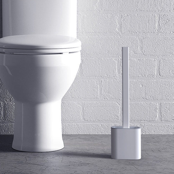 Cọ Vệ Sinh Toilet Bằng Silicon Siêu Sạch Kèm Hộp Đựng