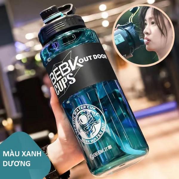 {HÀNG MỚI VỀ} Bình nước thể thao cao cấp BEBK 2300ML dung tích lớn đựng nước tập gym/ đi làm/dã ngoại