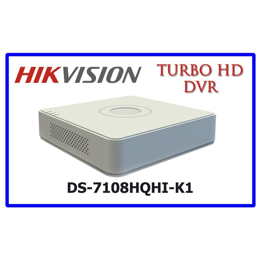 Đầu ghi hình HD-TVI 8 kênh TURBO 4.0 HIKVISION DS-7108HQHI-K1(S) - Hàng chính hãng