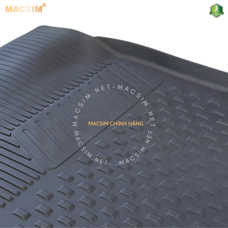 Thảm lót sàn ô tô nhựa TPE Silicon Hyundai Accent Blue 2011+ Black Nhãn hiệu Macsim