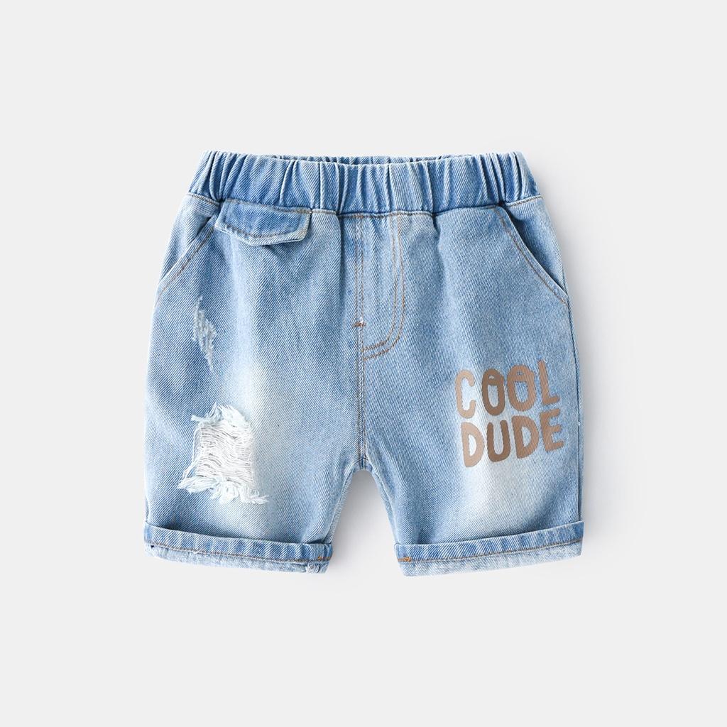 Quần jean cho bé trai Easy Baby, quần jeans đùi thời trang cho bé từ 10-20kg