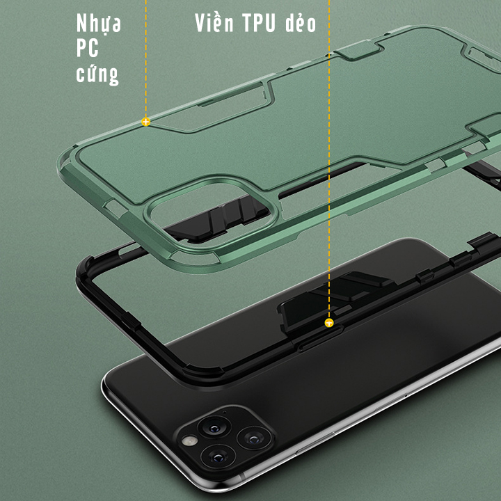 Ốp lưng cho iPhone 6 Plus / 7 / 7 Plus / X-XR / XS Max / iPhone 11 / iPhone 11 Pro / iPhone 11 Pro Max iRON - MAN - Nhựa PC cứng viền dẻo chống sốc VER 2