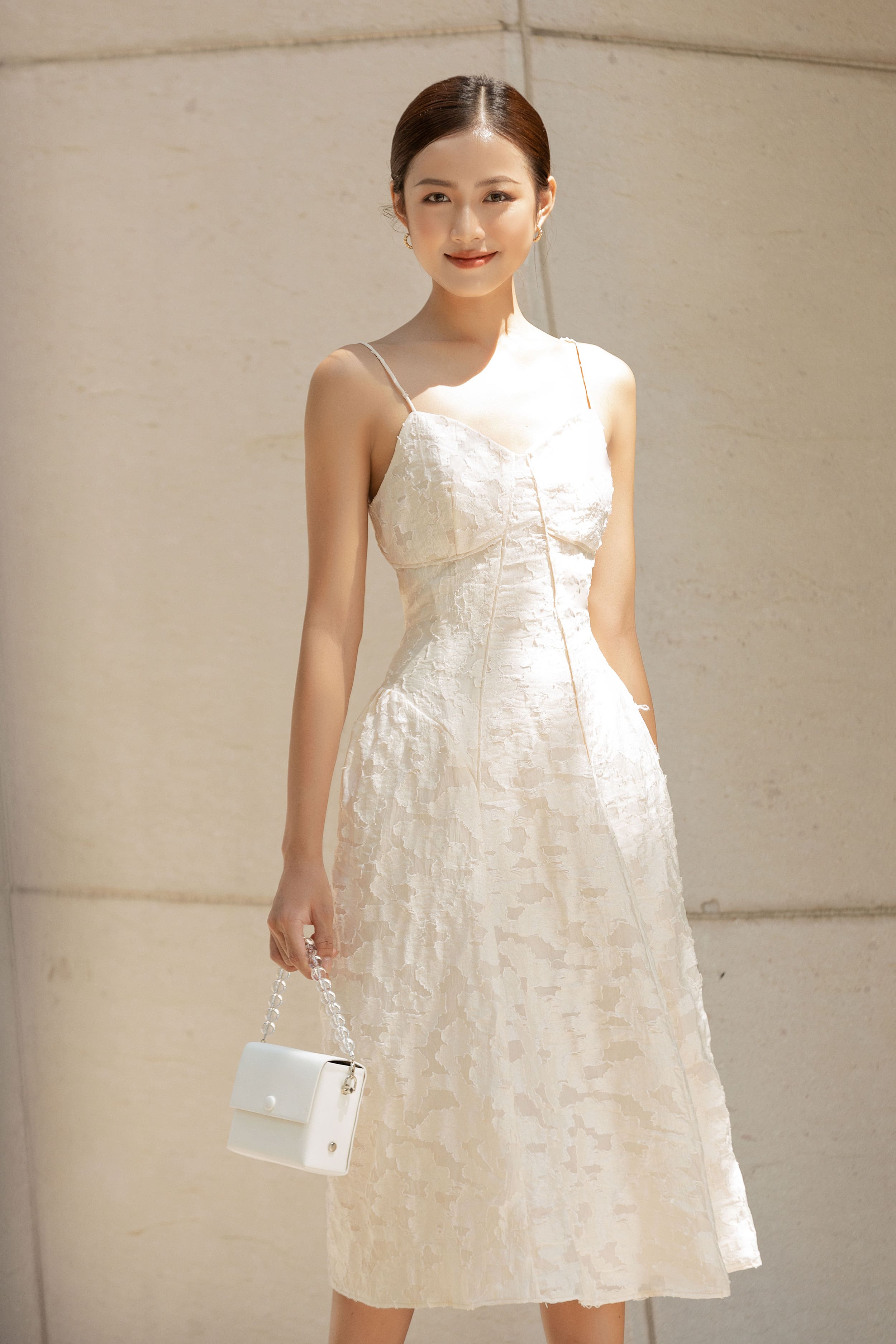 OLV - Đầm Cream Rose Dress