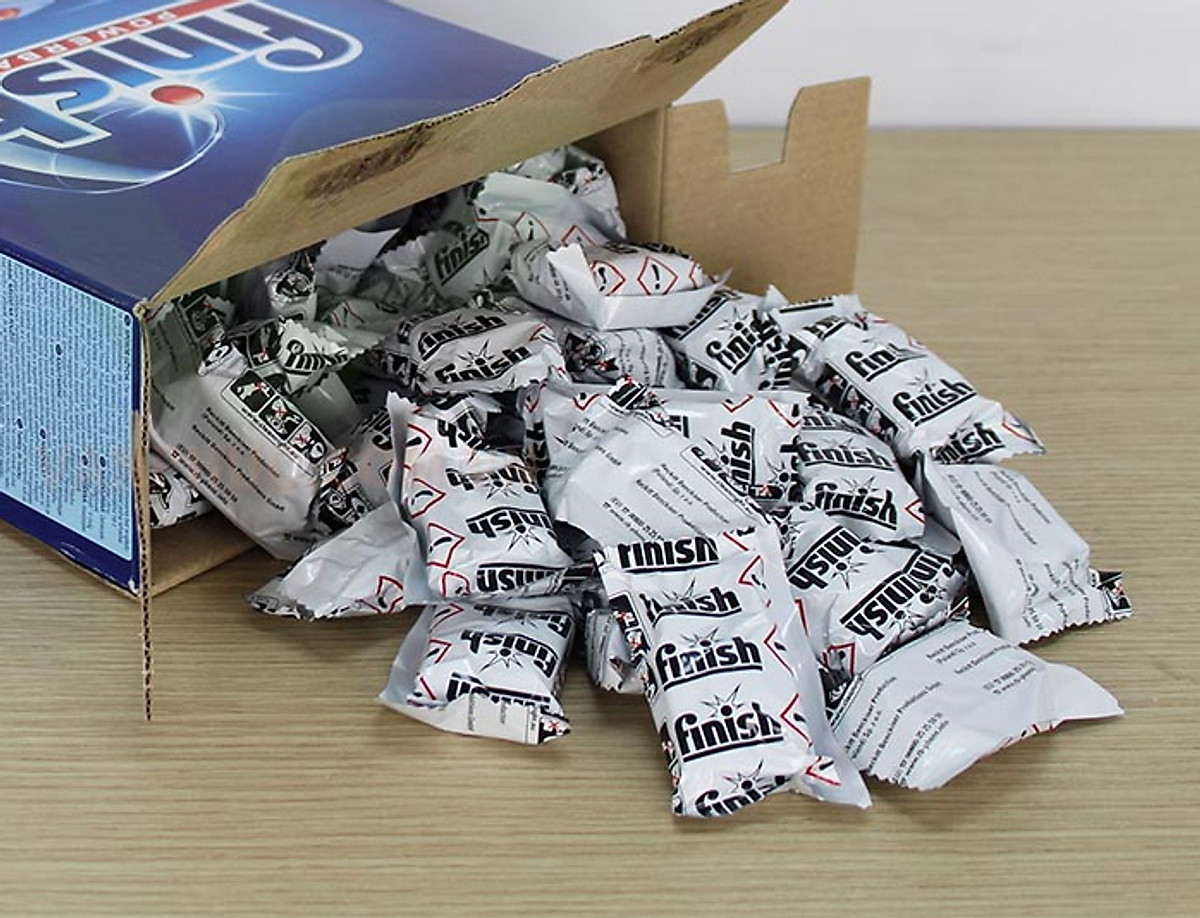 1 viên rửa bát chén Finish All in one 6 in 1