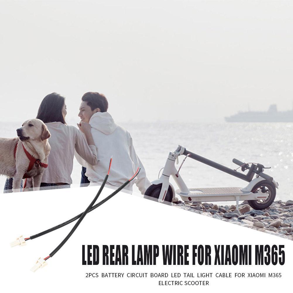 2PCS Pin Tail Light Cáp đèn LED Dây đèn sau cho Xiaomi M365 xe tay ga Color: 1pc