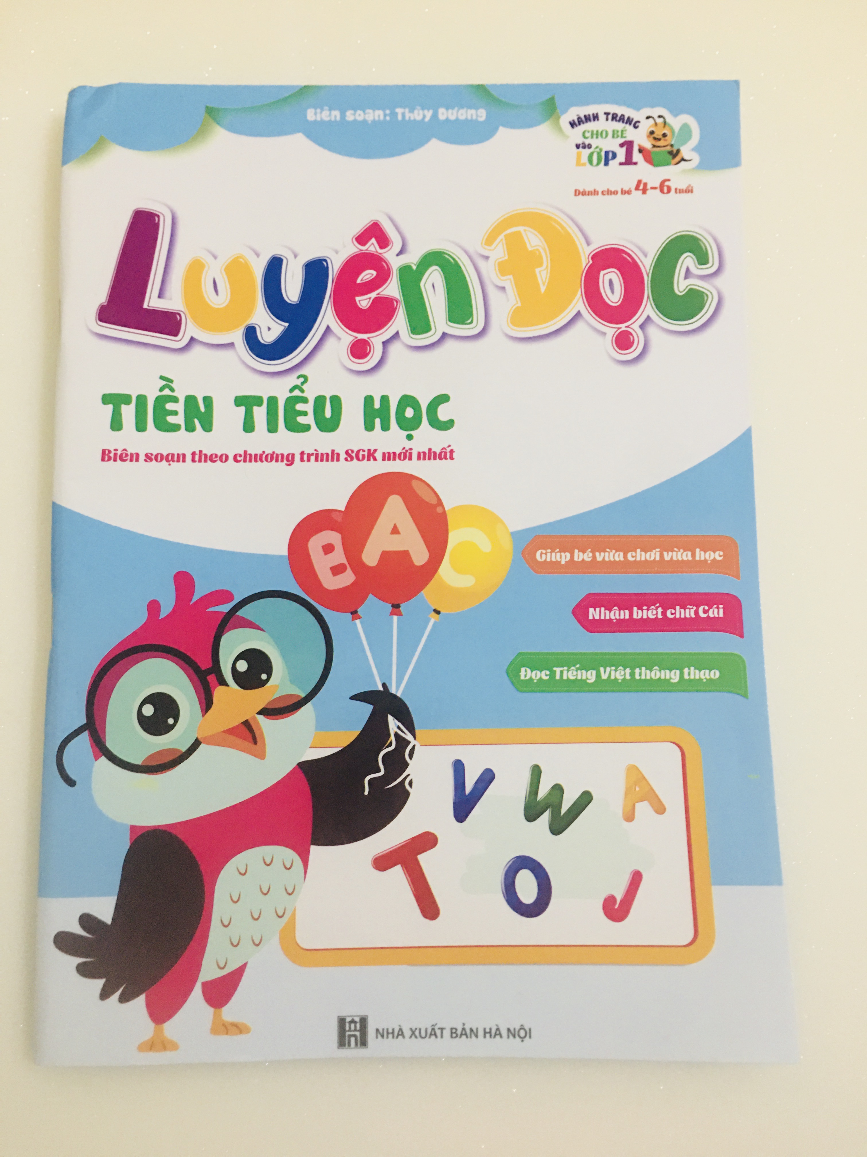 Sách- Luyện đọc Tiền Tiểu học Biên soạn theo chương trình SGK mới nhất (Hành trang cho bé vào lớp 1)