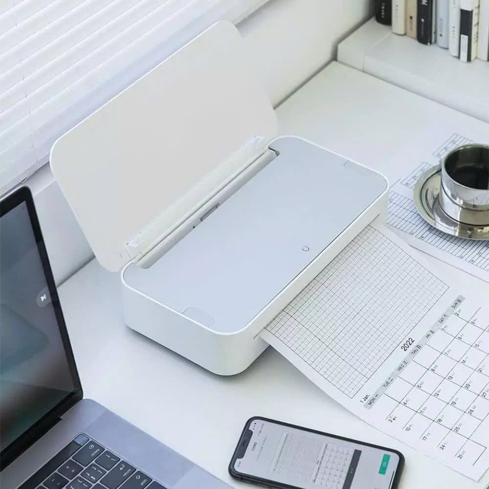 Máy in A4 Thông Minh HPRT GT1 - In Giấy Thường, Không Cần Mực Kết Nối Bluetooth/WiFi - Hàng chính hãng