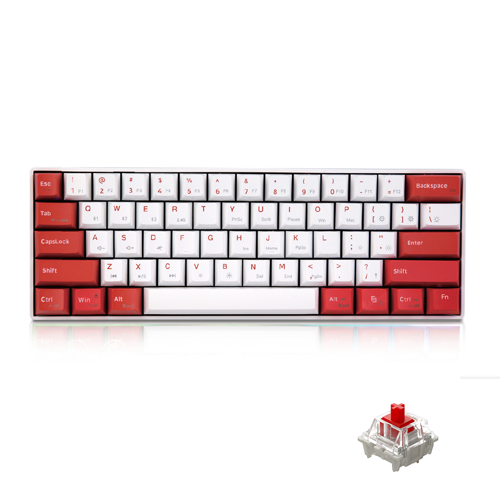 Bàn Phím Cơ Không Dây Dual Mode Newmen GM610Dy MX Hotswap Keycap PBT - Hàng Chính Hãng