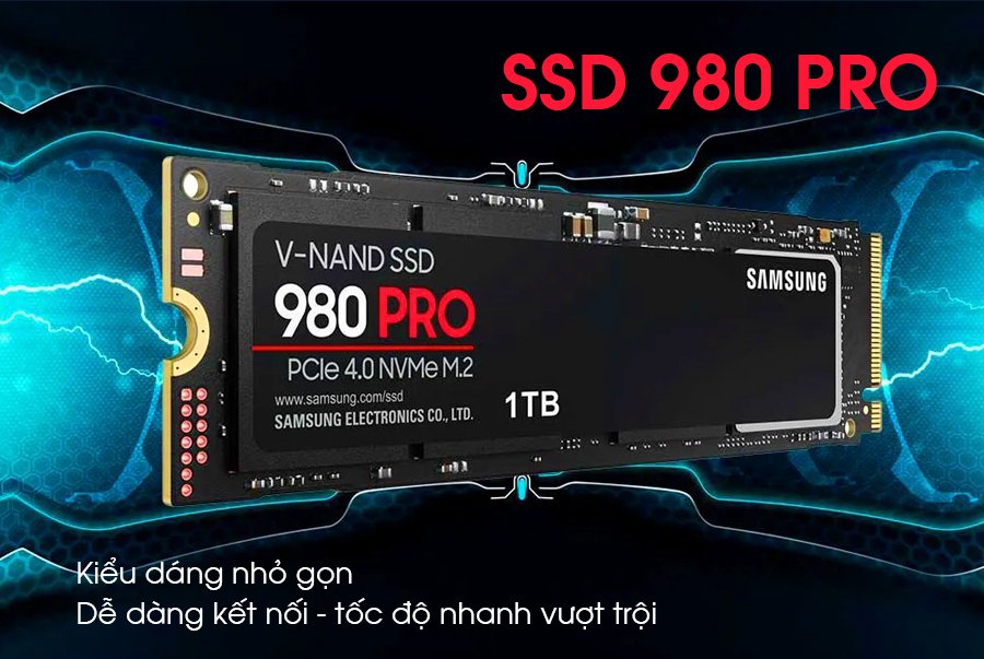 Ổ cứng gắn trong SSD Samsung 980 Pro 250GB | 500GB | 1TB | 2TB PCIe 4.0 x4 NVMe1.3c M2 2280 V-NAN - Hàng chính hãng