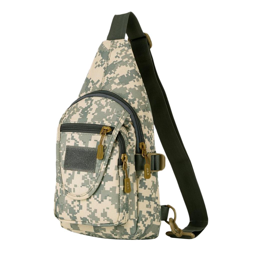 Outdoor Casual Shoulder Chest Bag Crossbody Hiking Day Packs ACU Digital